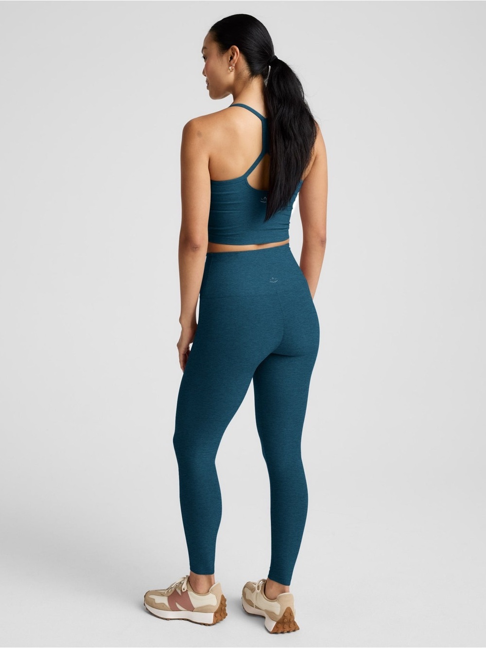 Beyond Yoga Spacedye Caught In The Midi High Waisted Legging, Blue Green Size XL - Picture 3 of 5